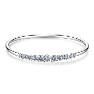 Moissanite Tennis Bangle Bracelet 3.6CT – 925 Sterling Silver