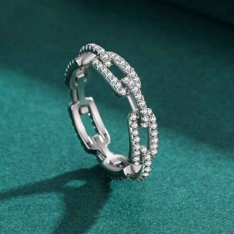 Luxury Chain S925 Sterling Silver Ring