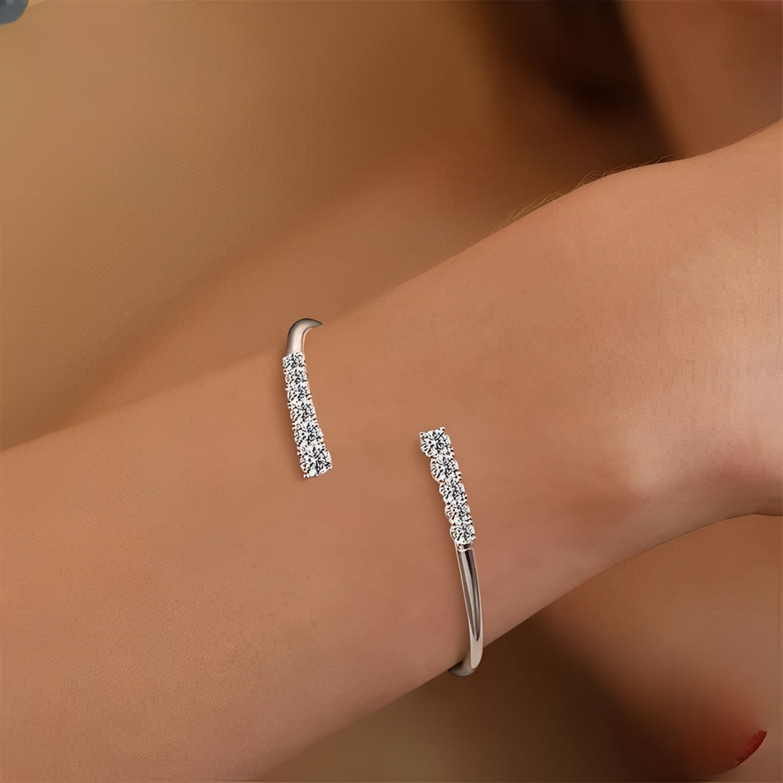 Moissanite Tennis Bangle Bracelet 3.6CT – 925 Sterling Silver