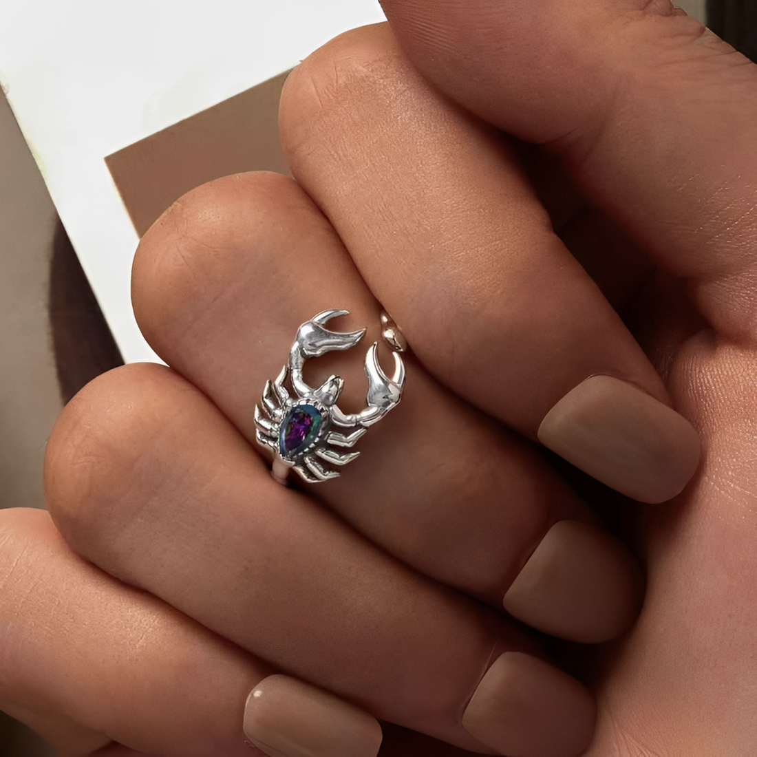 Scorpion Ring in 925 Sterling Silver