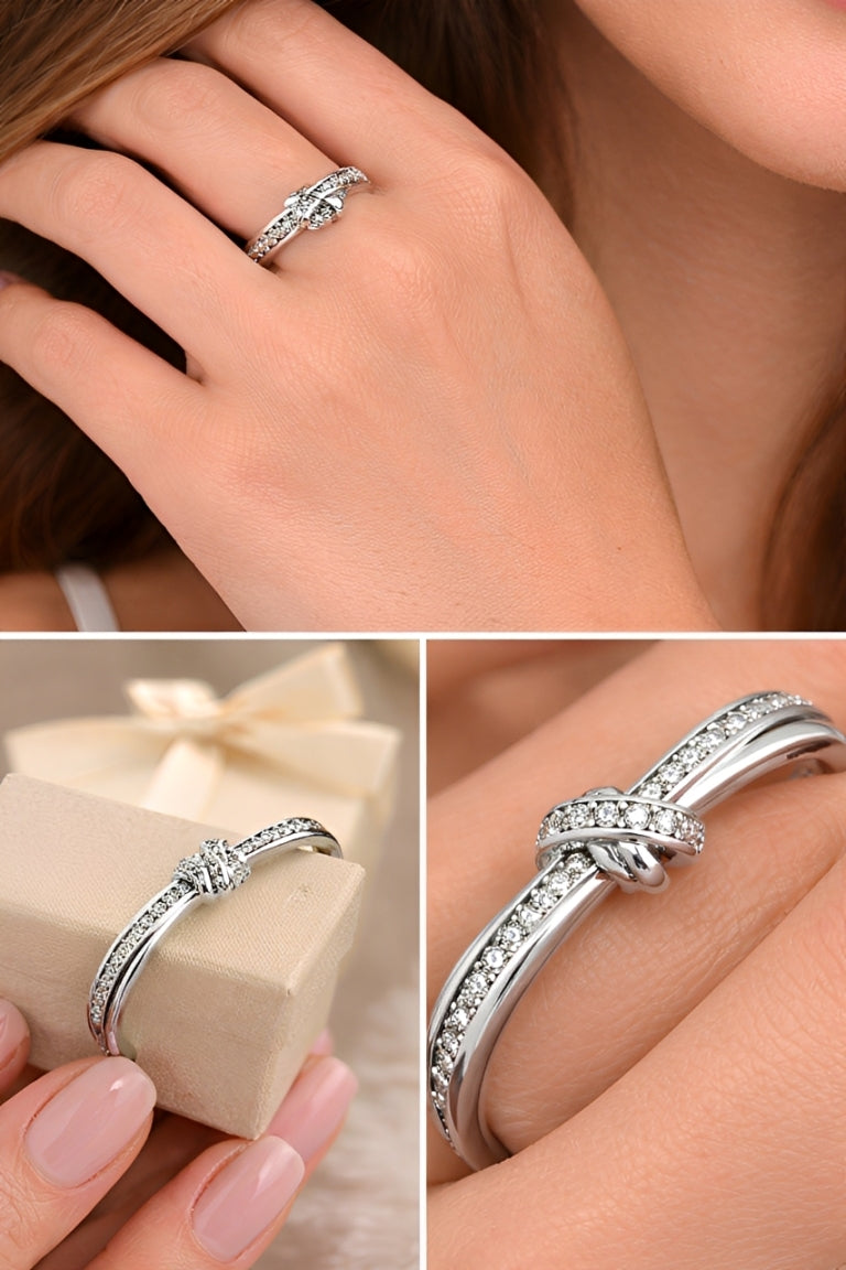 Knot Ring in 925 Sterling Silver