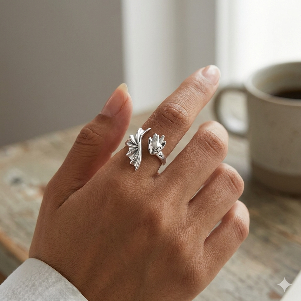 Dragon Ring in 925 Sterling Silver