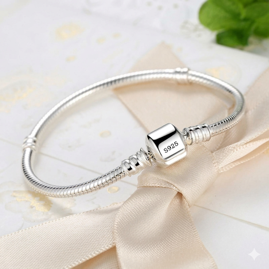 925 Sterling Silver Charm Bracelet
