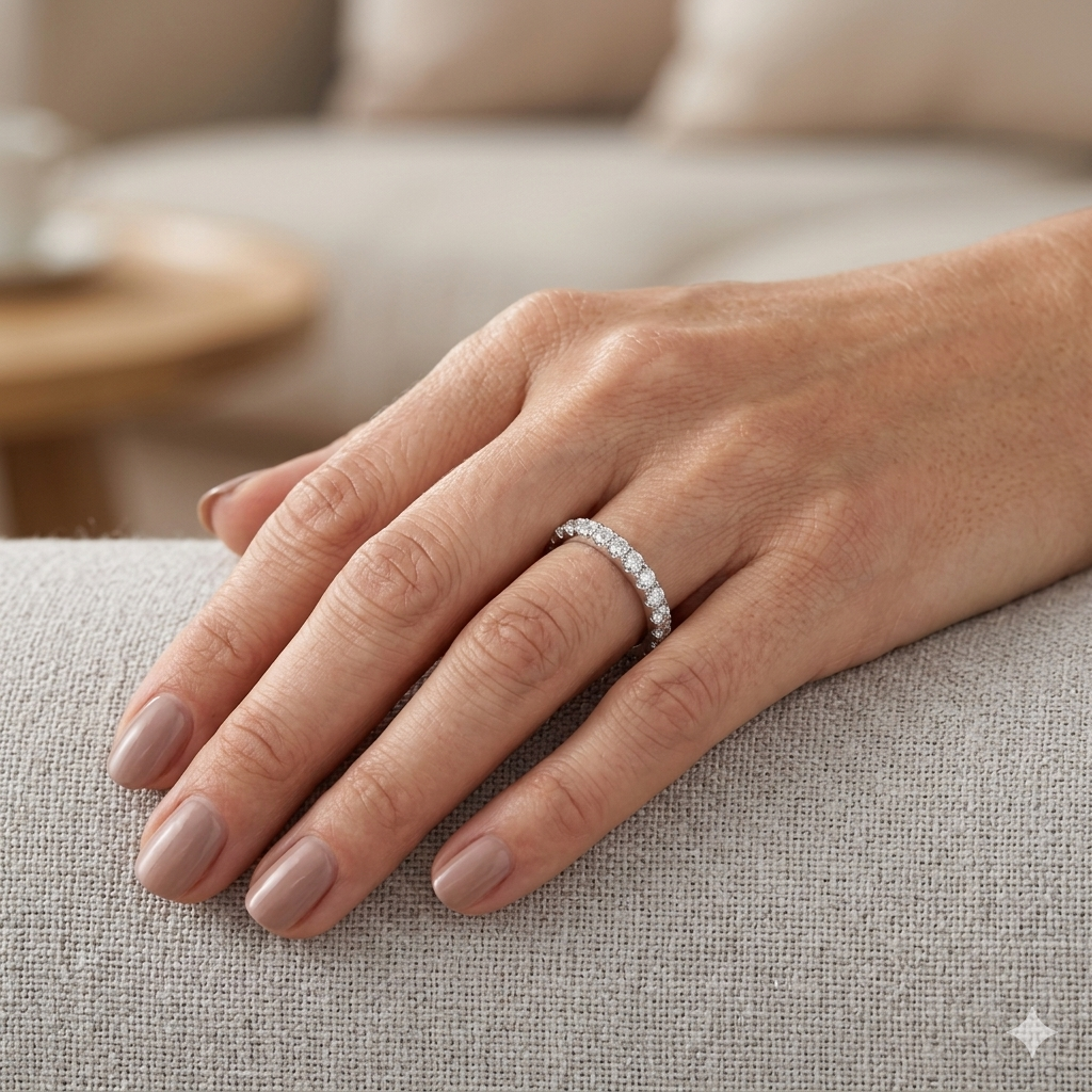 Eternity Ring in 925 Sterling Silve