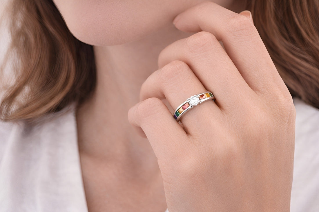 Rainbow S925 Sterling Silver Ring
