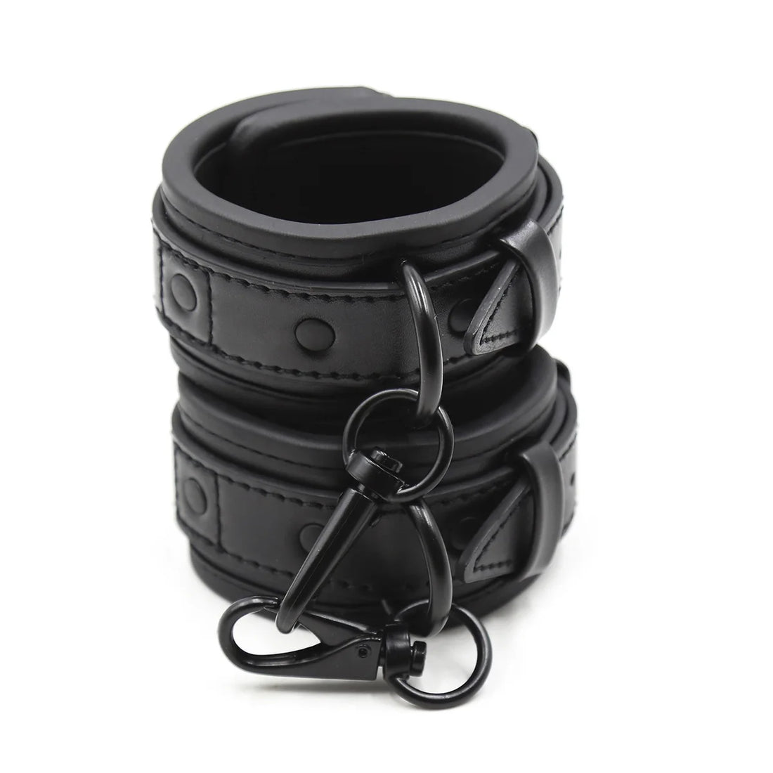 Noir Embrace™ Leather Bondage Cuffs