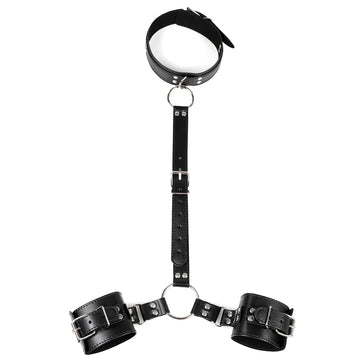 Noir Command™ Leather BDSM Restraint Kit